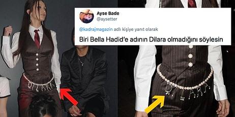 Bir Türk Tasarımcının 'Dilara' Yazılı Kemeriyle Arkadaşının Doğum Gününe Katılan Bella Hadid, Fena Halde Alay Konusu Oldu
