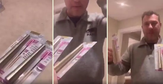 Eşinin Gelirken Maskara Al İsteğini Karşılıksız Bırakmayıp Sağ ve Sol Göz İçin Ayrı Ayrı Maskara Alan Adam!