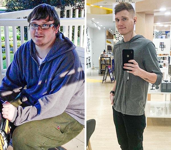 8. "2019'un başında 120 kiloydum, sonunda ise 80 kilo oldum."