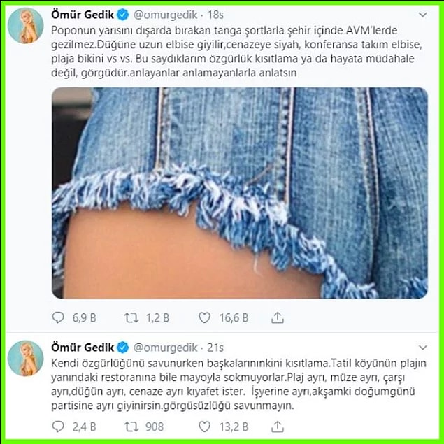 Hafızaları az bi şey tazeleyelim. Geçen sene kadınların AVM'de ya da dışarıda giydiği şort boylarına takmıştı.