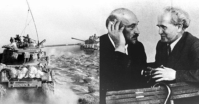 14 Mayıs 1948'de, İsrail Devleti'nin kurulması için David Ben Gurion Tel Aviv'de harekete geçti.