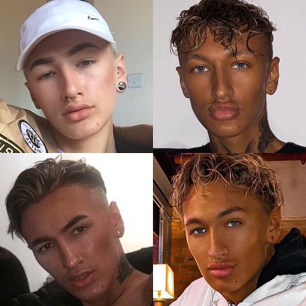 4. Еще один инста-феномен по имени Даниэль Пориетис явно пытается стать темнокожим парнем.