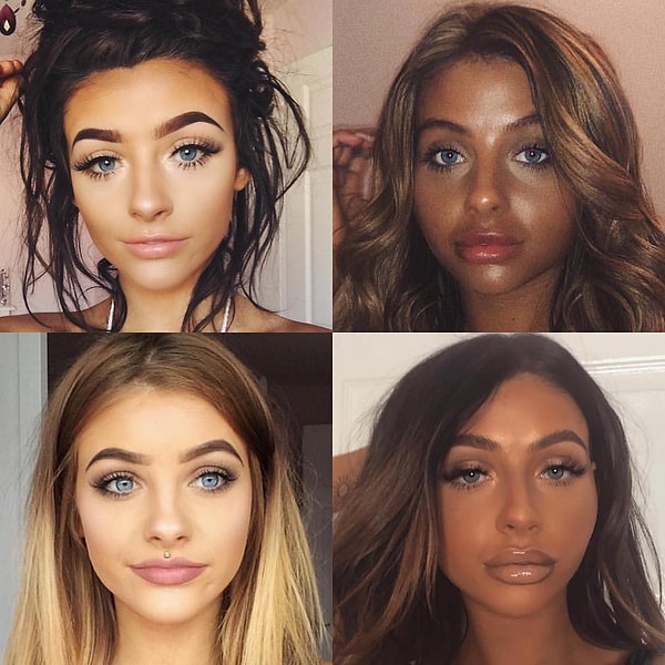 13. Клои Элизабет тоже отчаянно пытается стать темнокожей.