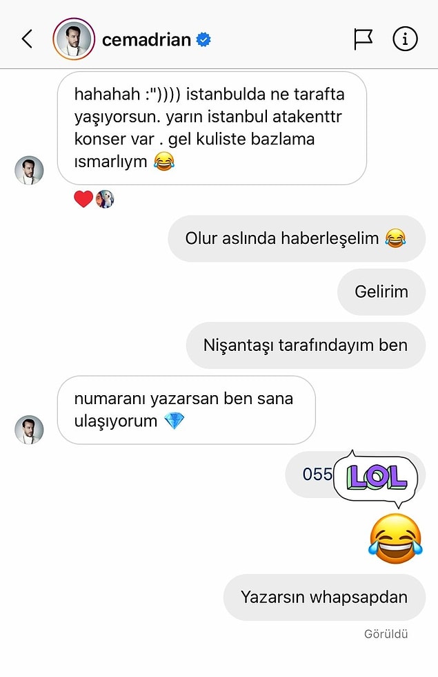 Akabinde de sonraki adıma geçilmiş haliyle. Numaralar alınmış, adresler verilmiş.