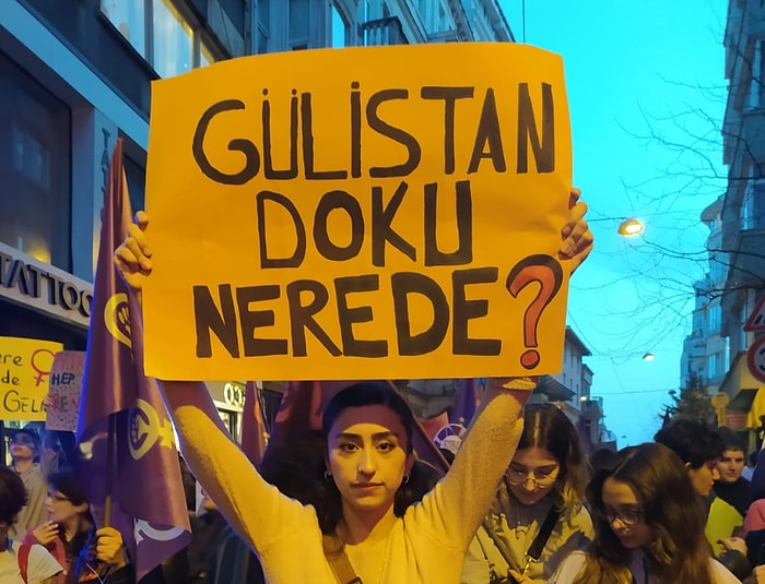 8 Mart Dünya Kadınlar Günü'nde Sokaklarda ve Sosyal Medyada Yükselen Ses: #GülistanDokuNerede