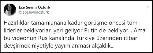 Rus Devlet Televizyonu, Türk Heyetinin Putin'le Görüşme Öncesi Bekletilmesini Kronometre Tutarak Yayınladı