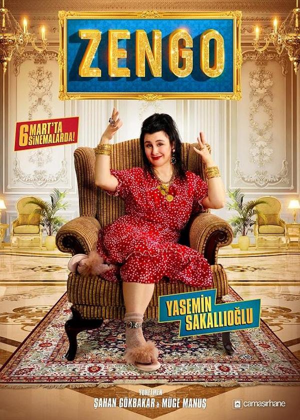 Son olarak kendisi 'Zengo' isimli filmle beyazperdeye adım attı. Burada başrolde olan Sakallıoğlu, Zerrin isimli genç bir kadını canlandırıyor.