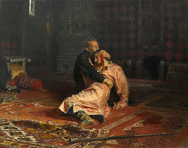 Korkunç İvan Oğlunu Öldürüyor / Ilya Repin ( 16 Kasım 1581)