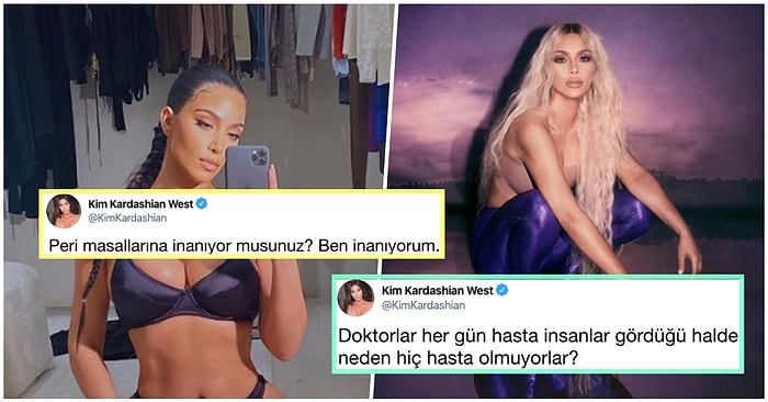 Varoluşsal Sancılar Çeken Kim Kardashian'ın Twitter Hesabından Sorup Asla Cevap Alamadığı Birbirinden Garip Sorular