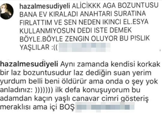 Derken derken zaten ayrıldılar. Akıllarımıza da Hazal Mesudiyeli'nin bu sözleri kaldı.
