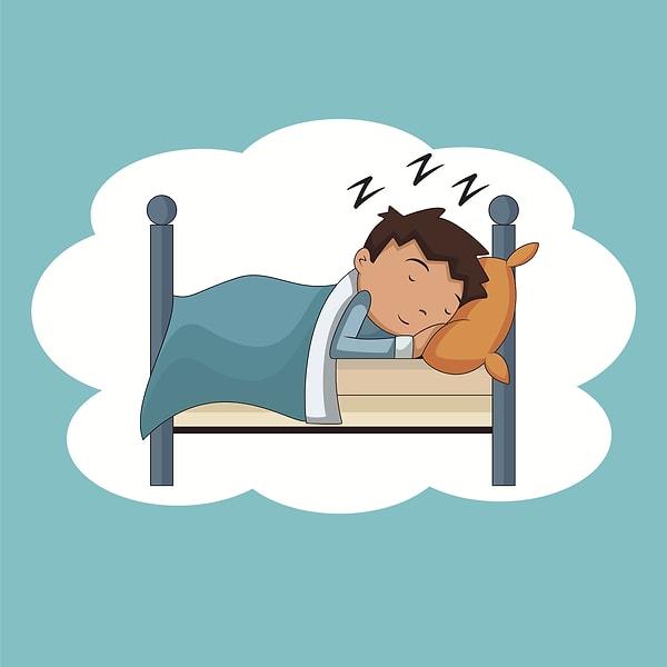 7. Düzenli ve verimli uyku önemli.
