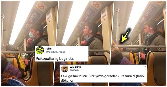 Tüm Dünya Koronavirüs Alarmına Geçmişken Elini Yalayıp Metro Direğine Süren Adam Sosyal Medyayı Ayaklandırdı!