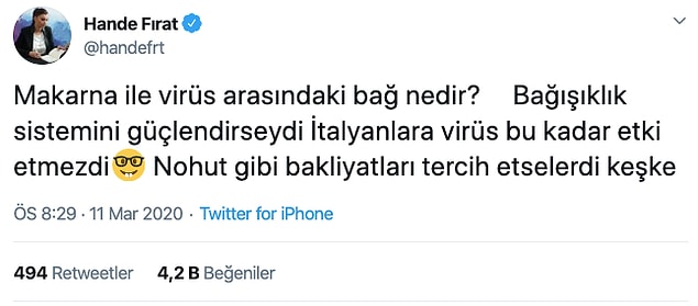 Hande Fırat'ın paylaşımı şu şekildeydi.