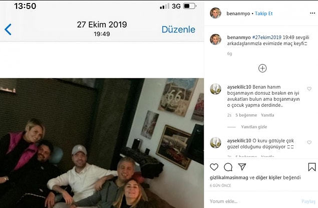 Ece Erken'in bu tavırları, sevgilisinin eşi Benan Mahmutyazıcıoğlu'nu da sinirlendirmişti.