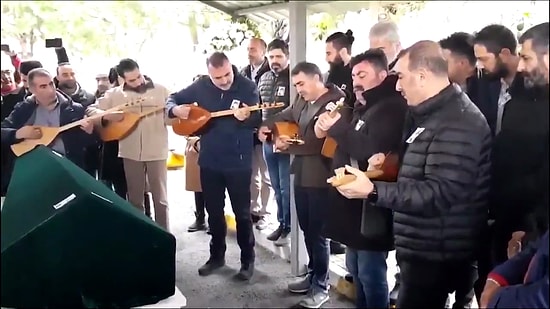 Malatyalı Halk Ozanı Aşık Kul Duran'ı Son Yolculuğuna Kendi Besteleriyle Uğurladılar