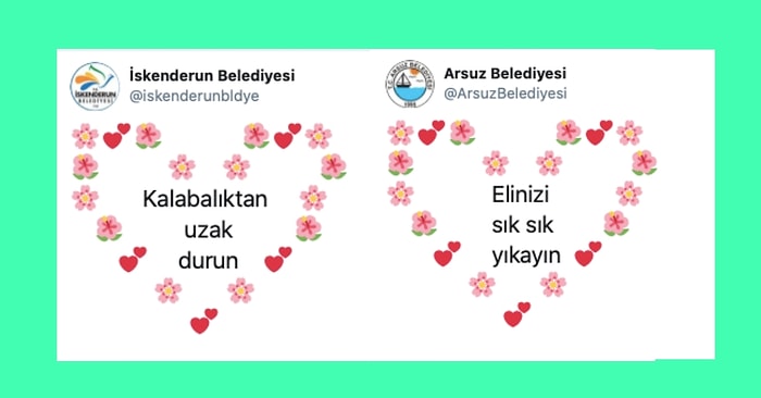 Koronovirüs Nedeniyle Sağlık Önlemleri Had Safhaya Çıkmışken Belediyelerimizin Yaptığı Küçük Hatırlatmalar