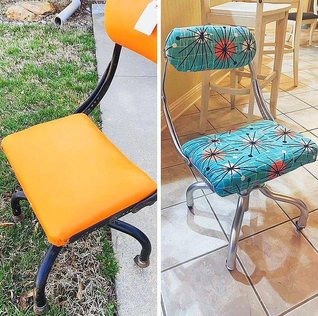 15. "Bit pazarında bulduğum 3 dolarlık sandalye artık evimdeki en sevdiğim obje."