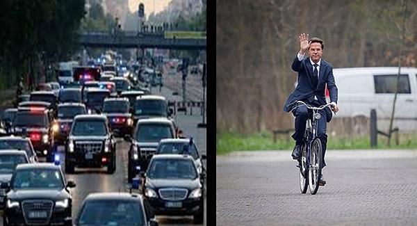 Bu sebeple Hollanda başbakanı işe bisikletle gidebilir. Avusturya'da başbakanı bazen tramvayda görmek mümkün.