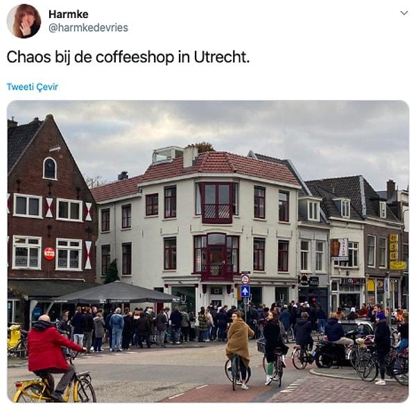 5. "Utrecht kahve dükkanında kaos."