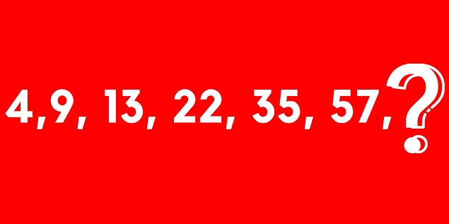 1. İlk olarak kolay bir soruyla başlayalım. Dizide soru işareti yerine hangisi gelmelidir?