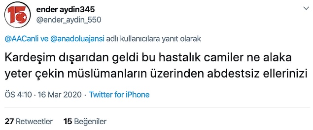 Dışarıdan geldi diye içeride yayılmayacağını iddia edenler de oldu.