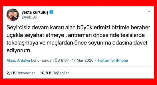 Tüm Dünyadaki Spor Organizasyonları Ertelenirken Türkiye'de Maçların Devam Etmesine Futbolcular Sessiz Kalmadı