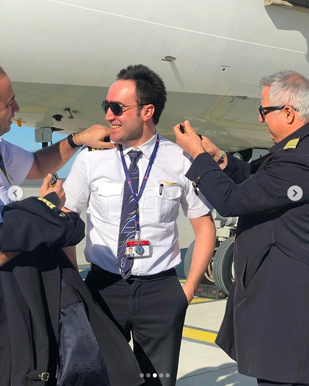 "Bugün gerçekleştirilen Türk Vatandaşlarının Avrupa’dan tahliyesi kapsamında İstanbul Havalimanı'na ilk inişi nişanlım Çağrı Terlemez gerçekleştirdi."