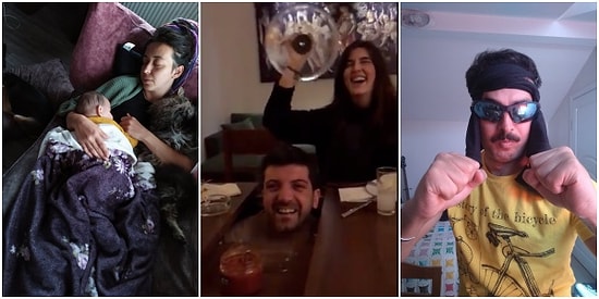 Evlerden Manzaralar: Koronavirüs Sebebiyle Evden Çıkmayanların Birbirinden İlginç Hallerine Bayılacaksınız