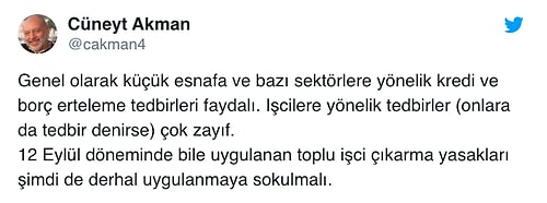 Kim, Ne Dedi? Erdoğan'ın Koronavirüs Önlem Paketine Sosyal Medyadan Eleştiriler Geldi