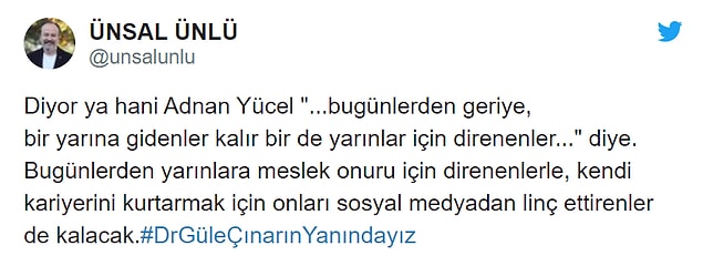 Sosyal medyada yapılan paylaşımlar ile uyarıda bulunan doktor desteklendi. Öne çıkan bazı yorumlar şöyle 👇