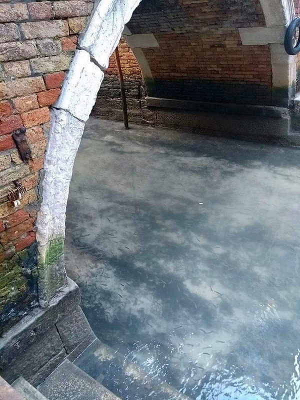 Вода а каналах стала прозрачной...