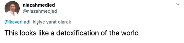 "Похоже, что мир сидит на детоксе"