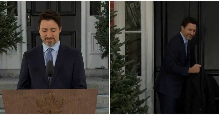 Röportaj Sırasında Üşüyen Justin Trudeau, Eve Gidip Paltosunu Aldı ve Röportajına Devam Etti