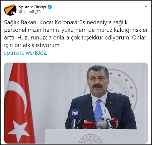 Sağlık Bakanı, iş yükü artan ve risk altında çalışan sağlıkçılara teşekkür ederek onlar için alkış istemişti. 👇