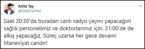 Sağlık Çalışanlarına Destek İçin Bu Akşam 21:00'da Alkış Eylemi Yapılacak ????