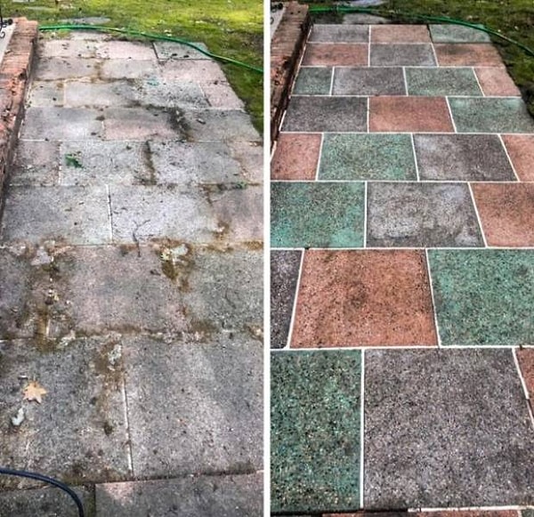 17. До и после чистки под давлением