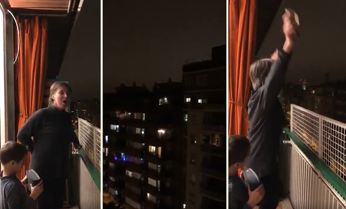 İtalya'da Balkondan Aryasını Seslendiren Opera Sanatçısının Muhteşem Anları