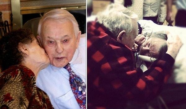 9. "Her gece uyumadan ona şarkı söylerdi, ölmeden önce de aynısını yaptı... 70 yıl süren gerçek bir aşk!"