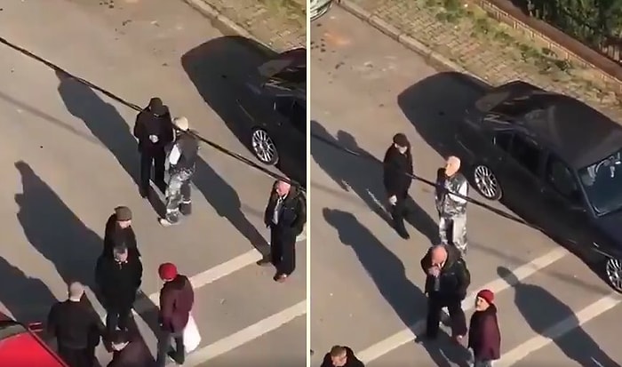 Sokaktaki Yaşlı İnsanlara 'Yaşlılar Evinize Gidin' Diye Bağıran Adam