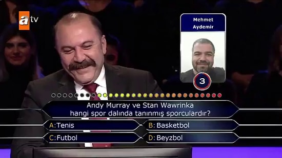 Kim Milyoner Olmak İster'e Damga Vuran Telefon Jokeri: 'Tennissssssss'