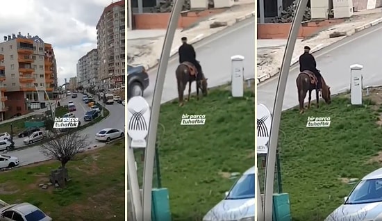 'Evde Kalın' Uyarılarını Dikkate Almayıp Sokağa Atıyla Çıkan Yaşlı Adam