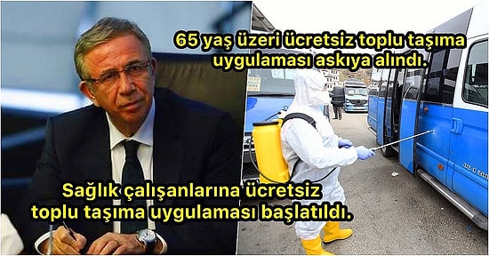 Kalbimizi Fethetmeye Son Gaz Devam! Mansur Yavaş'ın Koronavirüs Salgını Boyunca Gerçekleştirdiği Bütün İcraatlar