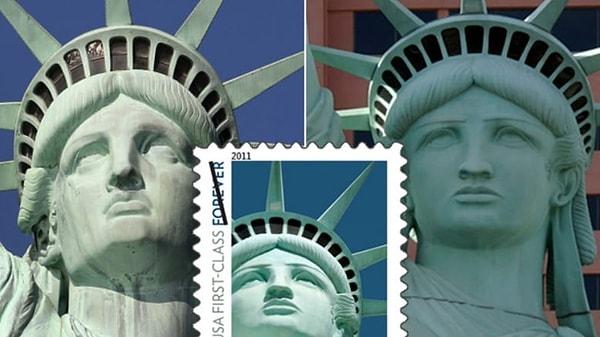 2. ABD'de kullanılan Özgürlük Heykeli temalı posta pulunda bulunan resim gerçek heykele değil, Las Vegas'taki replikasına aittir.