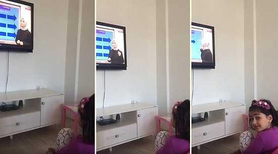 Eba TV İzleyen Ufaklığın Ders Dinlerken Verdiği Efsane Tepki: 'Bizi Duyuyor mu?'