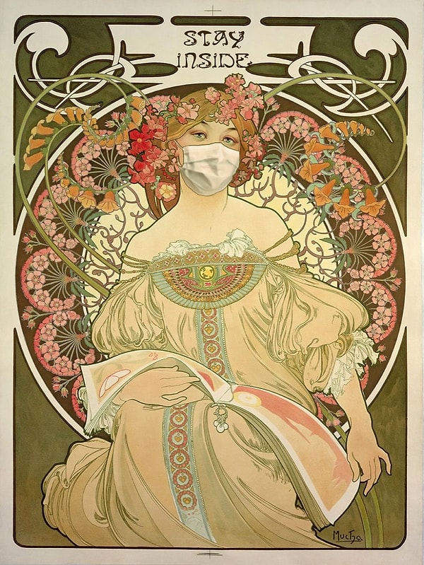 18. «Задумчивость» Альфонса Муха, 1897 Год