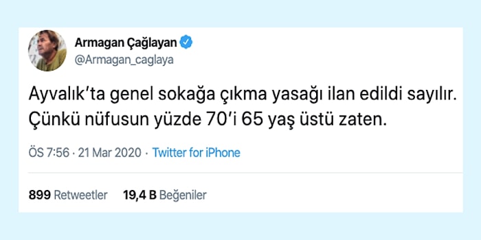 65 Yaş Üstüne Gelen Sokağa Çıkma Yasağı İçin Yaptıkları Tespitlerle Güldüren 15 Kişi