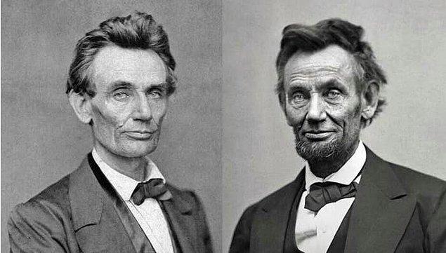 2. Abraham Lincoln'ün 'Civil War'dan önceki ve sonraki hali: