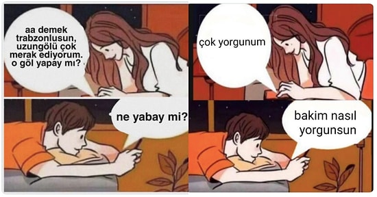 Mesajlaşan Kadın ve Erkek Görseline Yaptıkları Montelerle Kocaman Kahkaha Attıran 20 Mizahşör