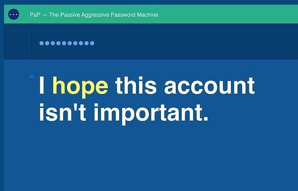 16. The Passive-Aggressive Password Machine