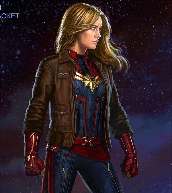 6. Captain Marvel için geliştirilen yeni konsept kostüm tasarımı Marvel’ın Görsel Geliştirme Direktörü Andy Park tarafından yayınlandı.